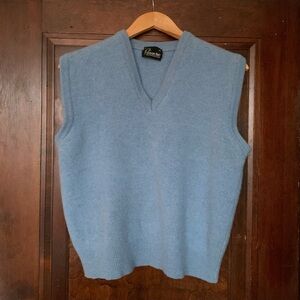 Vintage Blue Wool Vest